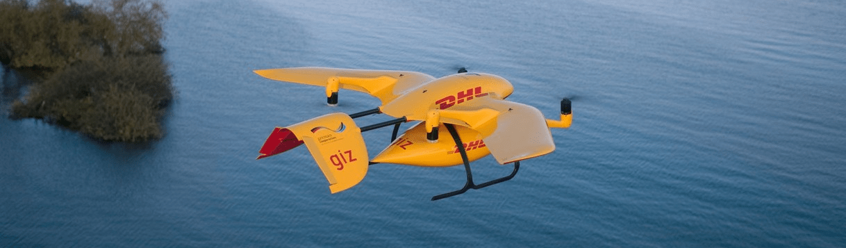 Dron DHL na Wyspach Fryzyjskich